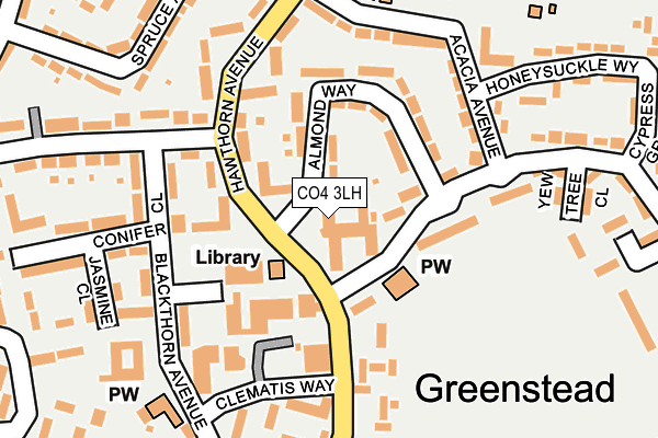 CO4 3LH map - OS OpenMap – Local (Ordnance Survey)