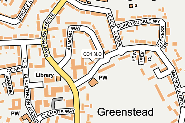 CO4 3LQ map - OS OpenMap – Local (Ordnance Survey)