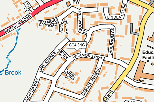CO4 3NG map - OS OpenMap – Local (Ordnance Survey)