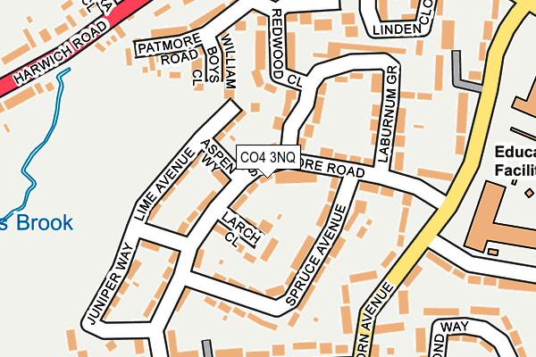CO4 3NQ map - OS OpenMap – Local (Ordnance Survey)