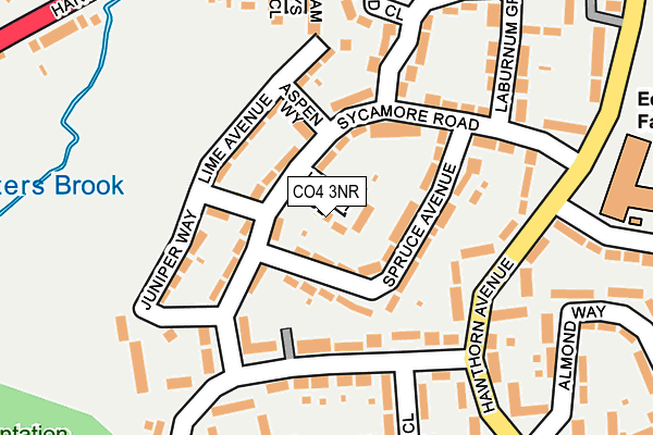 CO4 3NR map - OS OpenMap – Local (Ordnance Survey)