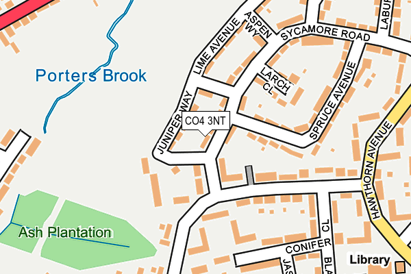 CO4 3NT map - OS OpenMap – Local (Ordnance Survey)