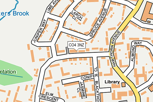 CO4 3NZ map - OS OpenMap – Local (Ordnance Survey)