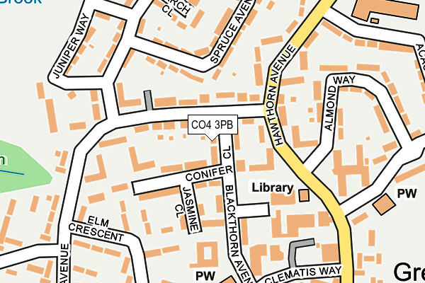 CO4 3PB map - OS OpenMap – Local (Ordnance Survey)