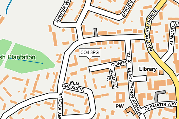 CO4 3PG map - OS OpenMap – Local (Ordnance Survey)