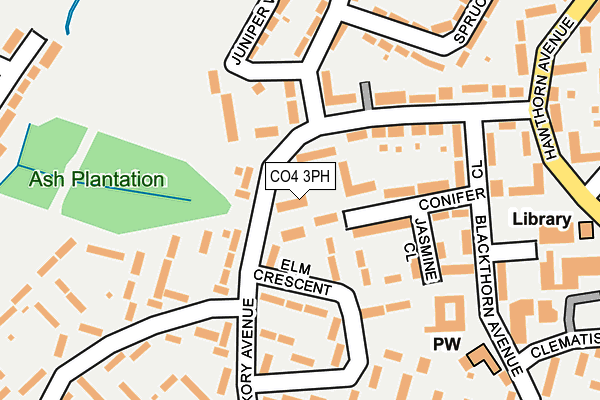 CO4 3PH map - OS OpenMap – Local (Ordnance Survey)