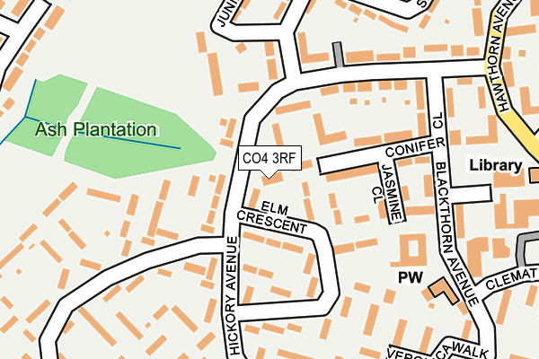 CO4 3RF map - OS OpenMap – Local (Ordnance Survey)