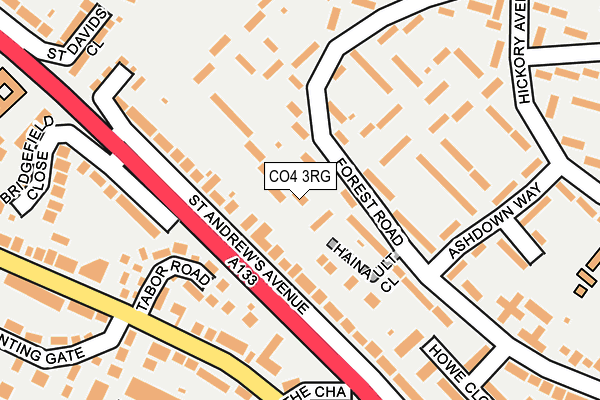 CO4 3RG map - OS OpenMap – Local (Ordnance Survey)