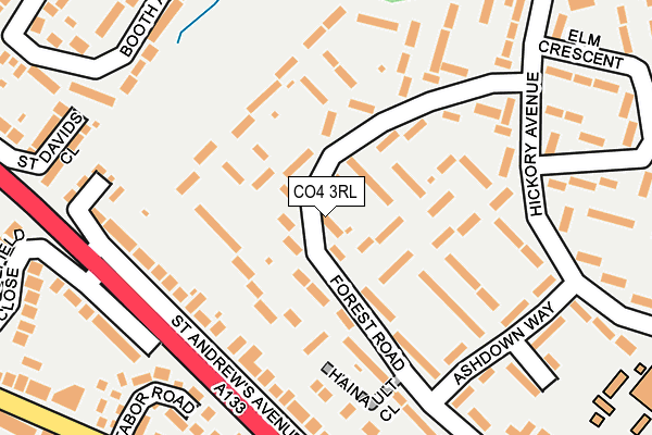CO4 3RL map - OS OpenMap – Local (Ordnance Survey)