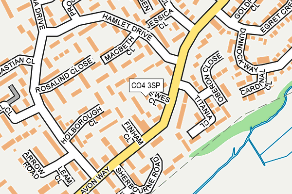 CO4 3SP map - OS OpenMap – Local (Ordnance Survey)