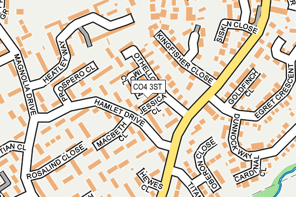 CO4 3ST map - OS OpenMap – Local (Ordnance Survey)