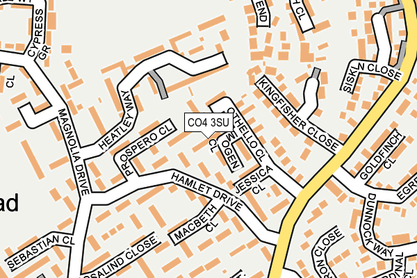 CO4 3SU map - OS OpenMap – Local (Ordnance Survey)
