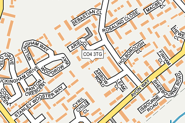 CO4 3TG map - OS OpenMap – Local (Ordnance Survey)
