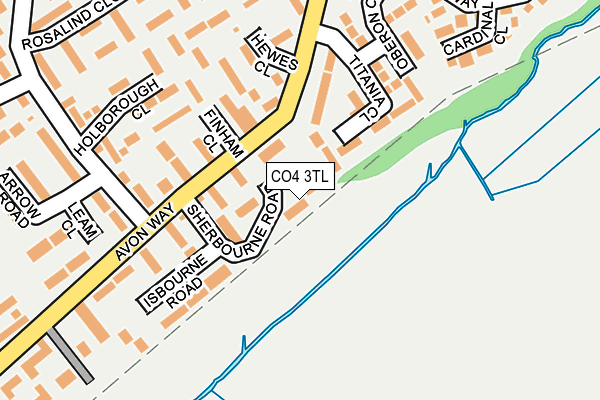 CO4 3TL map - OS OpenMap – Local (Ordnance Survey)