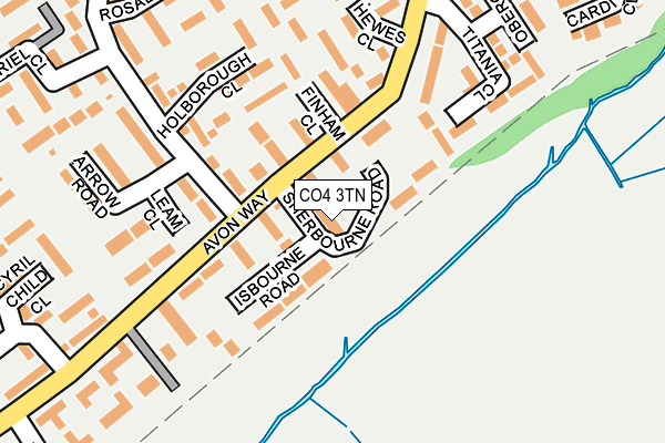 CO4 3TN map - OS OpenMap – Local (Ordnance Survey)