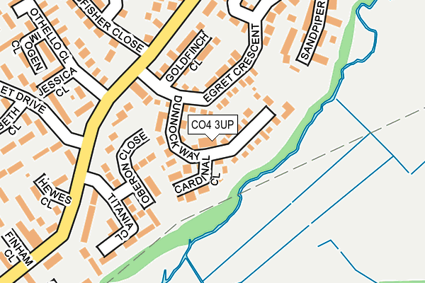 CO4 3UP map - OS OpenMap – Local (Ordnance Survey)