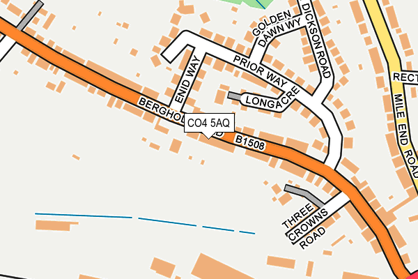 CO4 5AQ map - OS OpenMap – Local (Ordnance Survey)