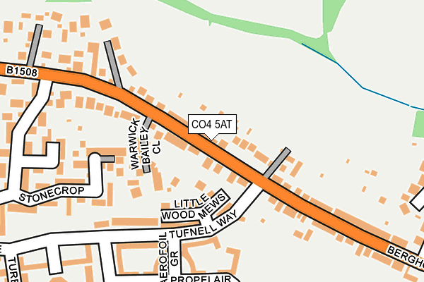 CO4 5AT map - OS OpenMap – Local (Ordnance Survey)