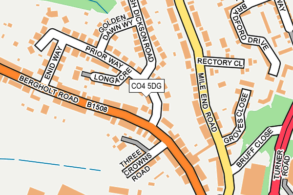 CO4 5DG map - OS OpenMap – Local (Ordnance Survey)
