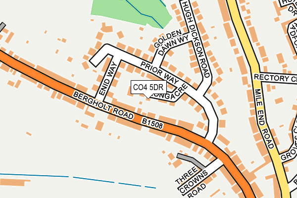 CO4 5DR map - OS OpenMap – Local (Ordnance Survey)