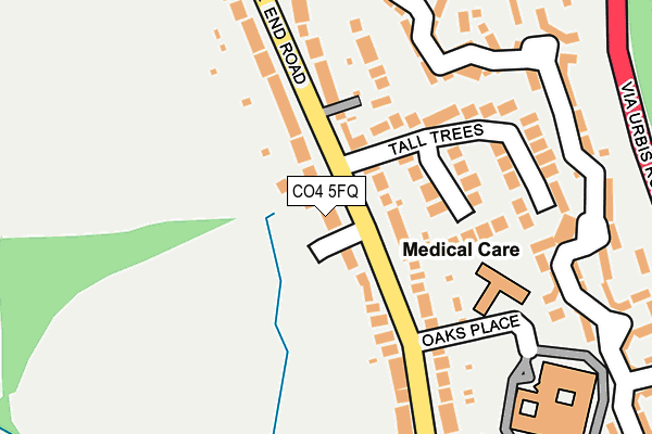 CO4 5FQ map - OS OpenMap – Local (Ordnance Survey)