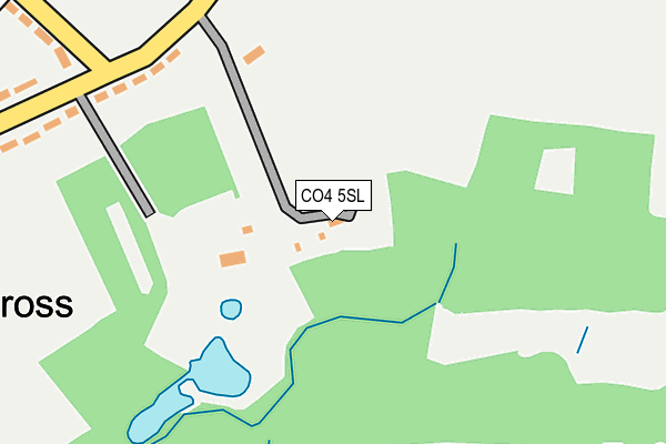 CO4 5SL map - OS OpenMap – Local (Ordnance Survey)