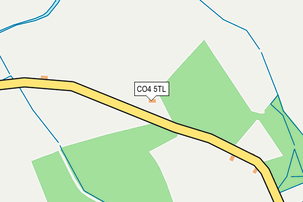 CO4 5TL map - OS OpenMap – Local (Ordnance Survey)