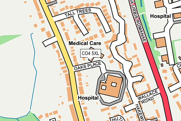 CO4 5XL map - OS OpenMap – Local (Ordnance Survey)