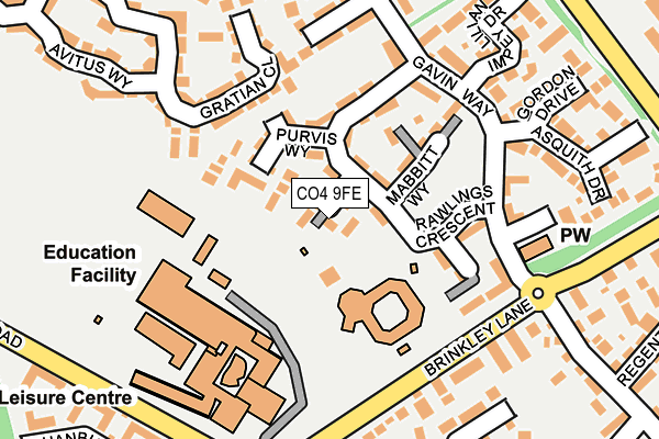 CO4 9FE map - OS OpenMap – Local (Ordnance Survey)