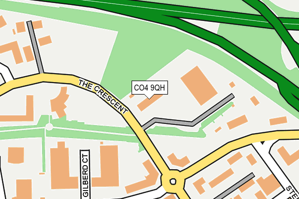CO4 9QH map - OS OpenMap – Local (Ordnance Survey)
