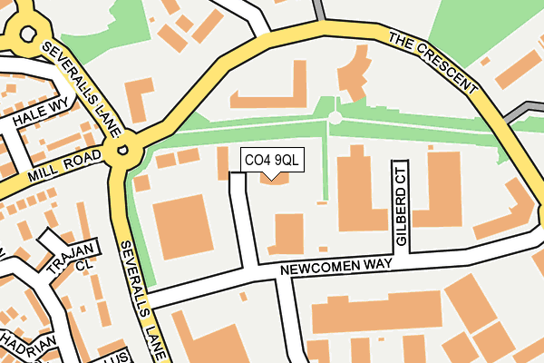 CO4 9QL map - OS OpenMap – Local (Ordnance Survey)