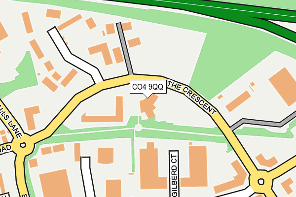 CO4 9QQ map - OS OpenMap – Local (Ordnance Survey)