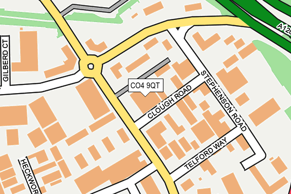 CO4 9QT map - OS OpenMap – Local (Ordnance Survey)