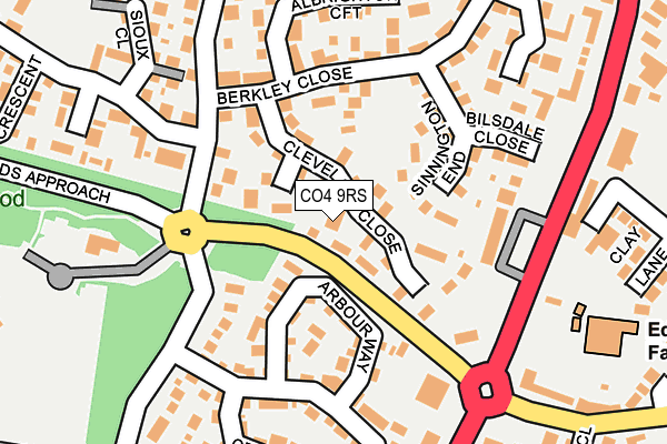 CO4 9RS map - OS OpenMap – Local (Ordnance Survey)