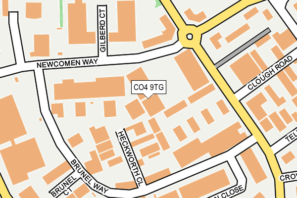 CO4 9TG map - OS OpenMap – Local (Ordnance Survey)