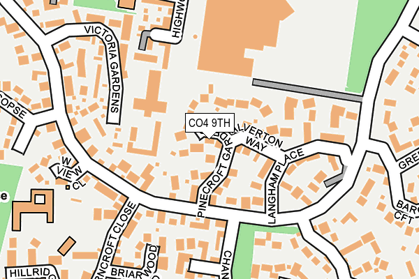 CO4 9TH map - OS OpenMap – Local (Ordnance Survey)