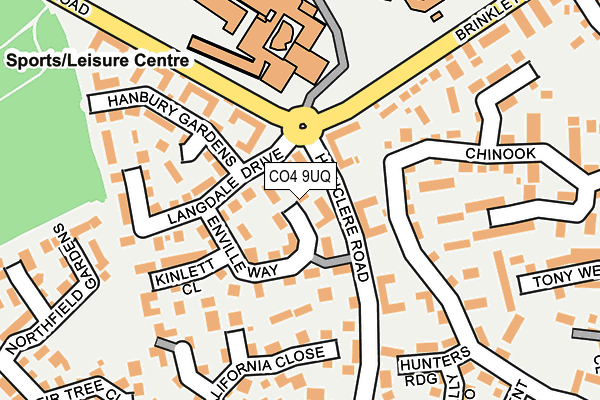 CO4 9UQ map - OS OpenMap – Local (Ordnance Survey)