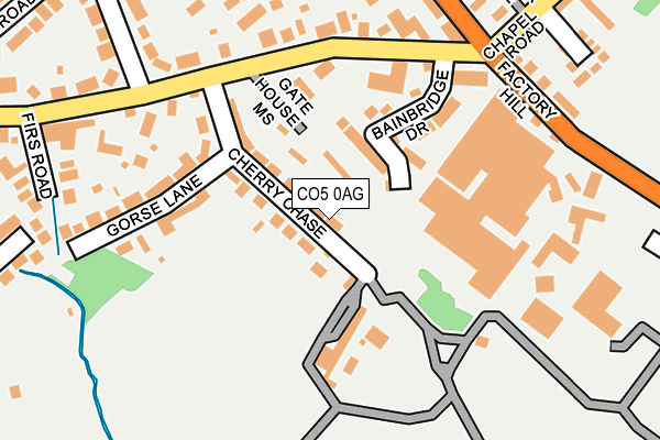 CO5 0AG map - OS OpenMap – Local (Ordnance Survey)