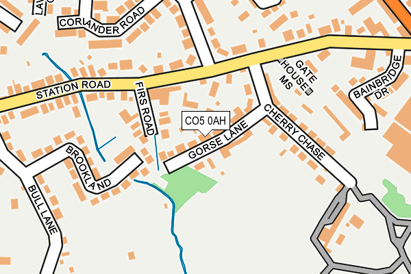 CO5 0AH map - OS OpenMap – Local (Ordnance Survey)