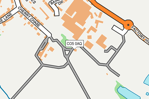 CO5 0AQ map - OS OpenMap – Local (Ordnance Survey)