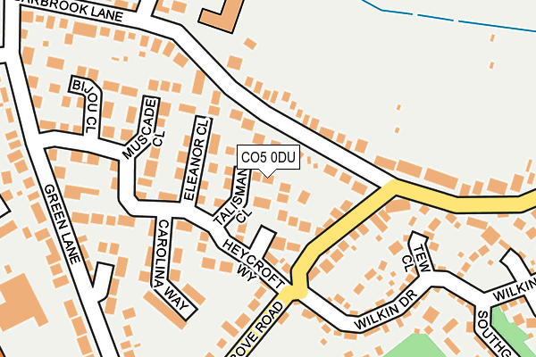 CO5 0DU map - OS OpenMap – Local (Ordnance Survey)