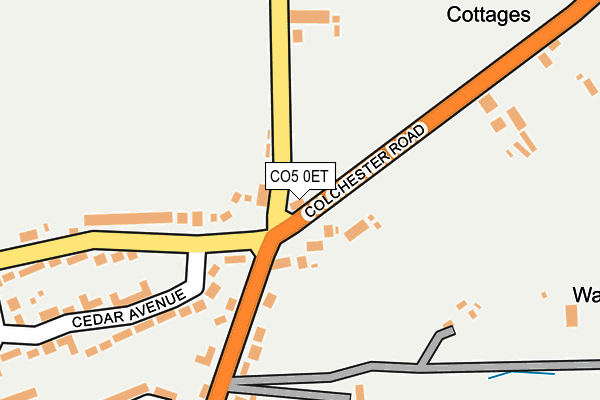 CO5 0ET map - OS OpenMap – Local (Ordnance Survey)