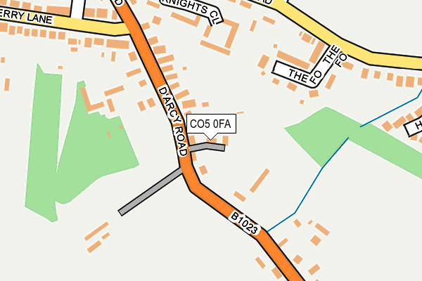 CO5 0FA map - OS OpenMap – Local (Ordnance Survey)