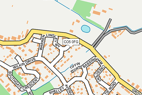 CO5 0FG map - OS OpenMap – Local (Ordnance Survey)