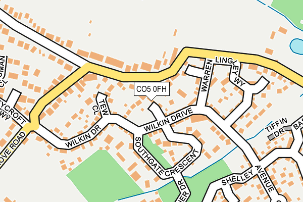 CO5 0FH map - OS OpenMap – Local (Ordnance Survey)