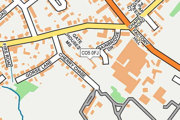 CO5 0FJ map - OS OpenMap – Local (Ordnance Survey)