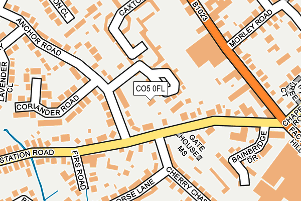 CO5 0FL map - OS OpenMap – Local (Ordnance Survey)