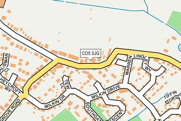 CO5 0JG map - OS OpenMap – Local (Ordnance Survey)
