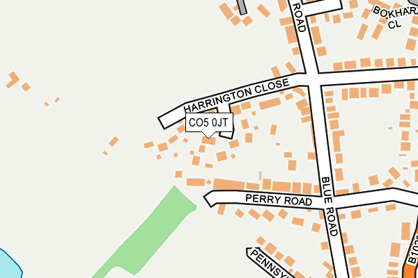 CO5 0JT map - OS OpenMap – Local (Ordnance Survey)