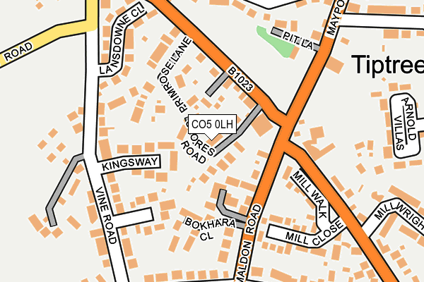 CO5 0LH map - OS OpenMap – Local (Ordnance Survey)